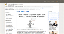 Desktop Screenshot of interviewquestionanswer.com